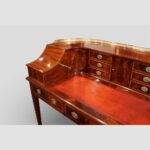 Edwardian Inlaid Mahogany Carlton House Desk by Maple & Co - Image 12