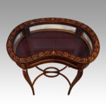 Edwardian inlaid mahogany curio table - Image 3