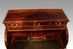 Edwardian inlaid mahogany cylinder desk - Image 5
