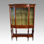 Edwardian inlaid mahogany display cabinet - Image 14