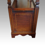 Edwardian inlaid mahogany dumb waiter - Image 3