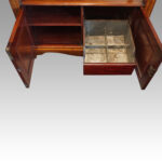Edwardian inlaid mahogany dumb waiter - Image 4