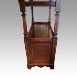 Edwardian inlaid mahogany dumb waiter - Image 6