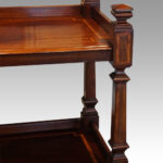 Edwardian inlaid mahogany dumb waiter - Image 7