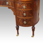 Edwardian inlaid mahogany kidney desk - Image 8