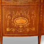 Edwardian inlaid mahogany kidney shaped desk - Image 12