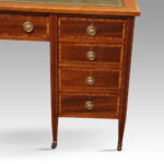 Edwardian inlaid mahogany desk - Image 2