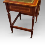 Edwardian inlaid mahogany desk - Image 10