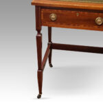 Edwardian inlaid mahogany desk - Image 7