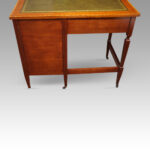 Edwardian inlaid mahogany desk - Image 6