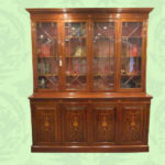 Edwardian Inlaid Mahogany Library Bookcase NOW SOLD