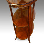 Edwardian inlaid mahogany oval tray table - Image 3