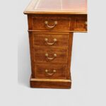 Edwardian Inlaid Mahogany Pedestal Desk - Image 2