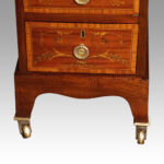 Edwardian inlaid mahogany pedestal desk  - Image 2