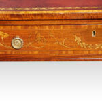 Edwardian inlaid mahogany pedestal desk  - Image 3