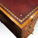 Edwardian inlaid mahogany pedestal desk  - Image 4