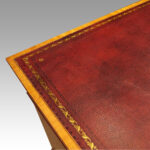 Edwardian inlaid mahogany pedestal desk  - Image 5