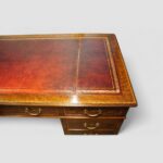 Edwardian Inlaid Mahogany Pedestal Desk - Image 8