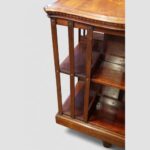 Edwardian inlaid revolving bookcase - Image 7