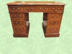 Edwardian Inlaid Mahogany Small Pedestal Desk NOW SOLD