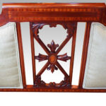 Edwardian inlaid mahogany small settee - Image 2