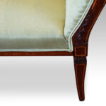 Edwardian inlaid mahogany small settee - Image 4