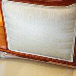 Edwardian inlaid mahogany small settee - Image 6