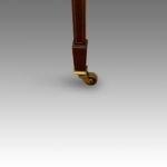 Edwardian inlaid mahogany writing table - Image 8