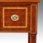 Edwardian inlaid mahogany writing table - Image 5