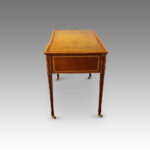 Edwardian inlaid mahogany writing table - Image 4