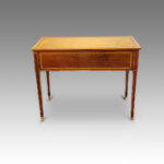 Edwardian inlaid mahogany writing table - Image 2