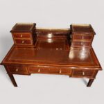 Edwardian inlaid mahogany writing table - Image 2