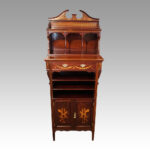Edwardian inlaid music cabinet