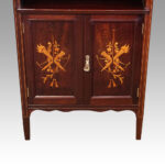 Edwardian inlaid music cabinet - Image 5