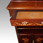 Edwardian inlaid music cabinet - Image 4