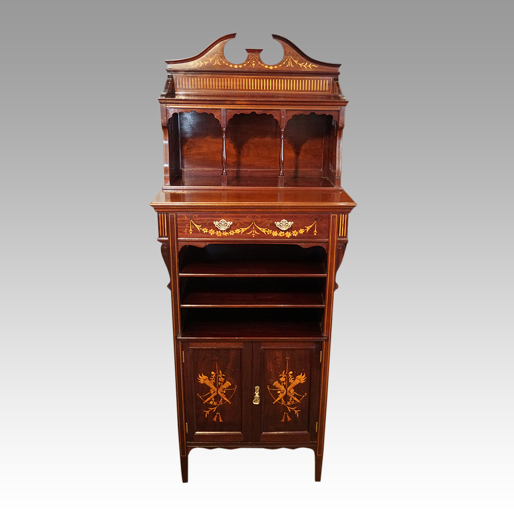 Edwardian-inlaid-music-cabinet.jpg Edwardian inlaid music cabinet - Image 1
