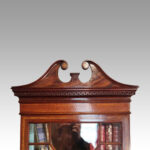 Edwardian inlaid narrow bookcase - Image 5