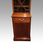 Edwardian inlaid narrow bookcase - Image 4