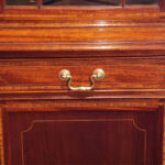 Edwardian inlaid narrow bookcase - Image 2