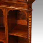 Edwardian inlaid open bookcase - Image 3