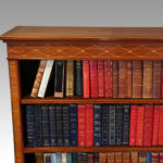 Edwardian inlaid open bookcase - Image 5