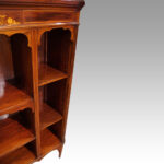 Edwardian inlaid open bookcase - Image 6