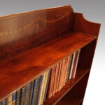 Edwardian inlaid open bookcase - Image 2