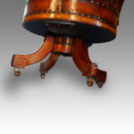 Edwardian inlaid revolving desk chair - Image 6
