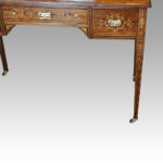 Edwardian inlaid rosewood desk - Image 3