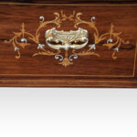 Edwardian inlaid rosewood desk - Image 5