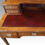 Edwardian inlaid rosewood desk - Image 8