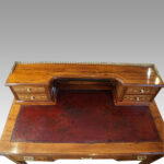 Edwardian inlaid rosewood desk - Image 11