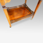 Victorian inlaid rosewood drop leaf table - Image 4