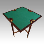 Edwardian inlaid rosewood envelope card table - Image 2